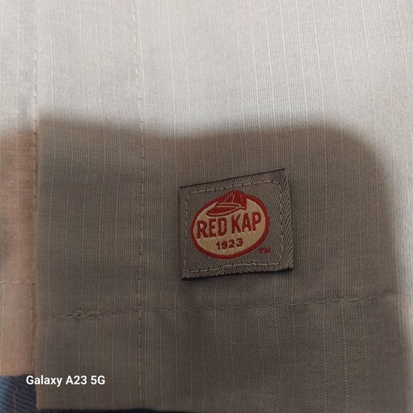 Red Kap Mens Light Blue Button-Up Work Shirt With DeHops Brewing Logo - Picture 3 of 9